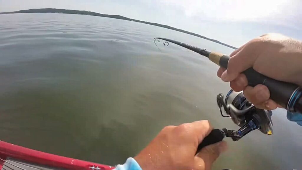 Man fishing with the CR7 spinning rod