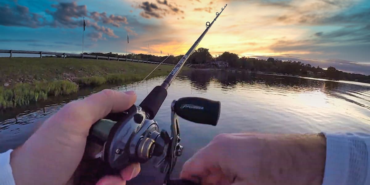 Doing a little Bass Fishing All Star Nano Rod & Pflueger President XT  Baitcast Reel 