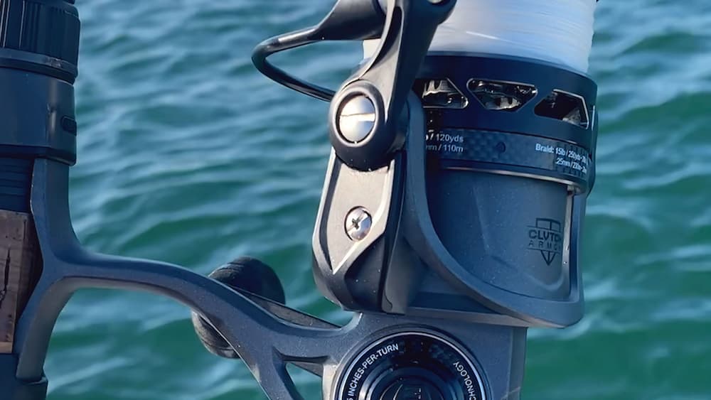Up close image of the Penn Clash 2 fishing reel.