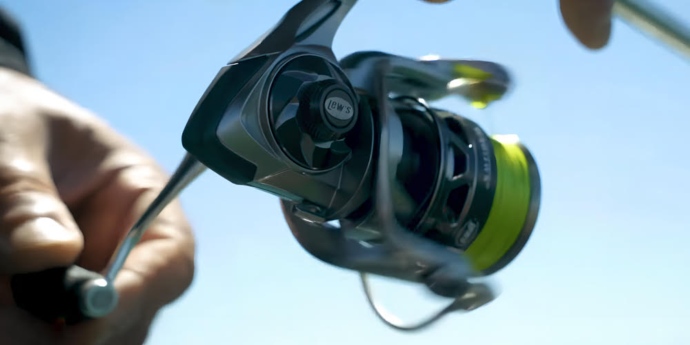 A) Lews HyperMag Spinning Reel for Fishing