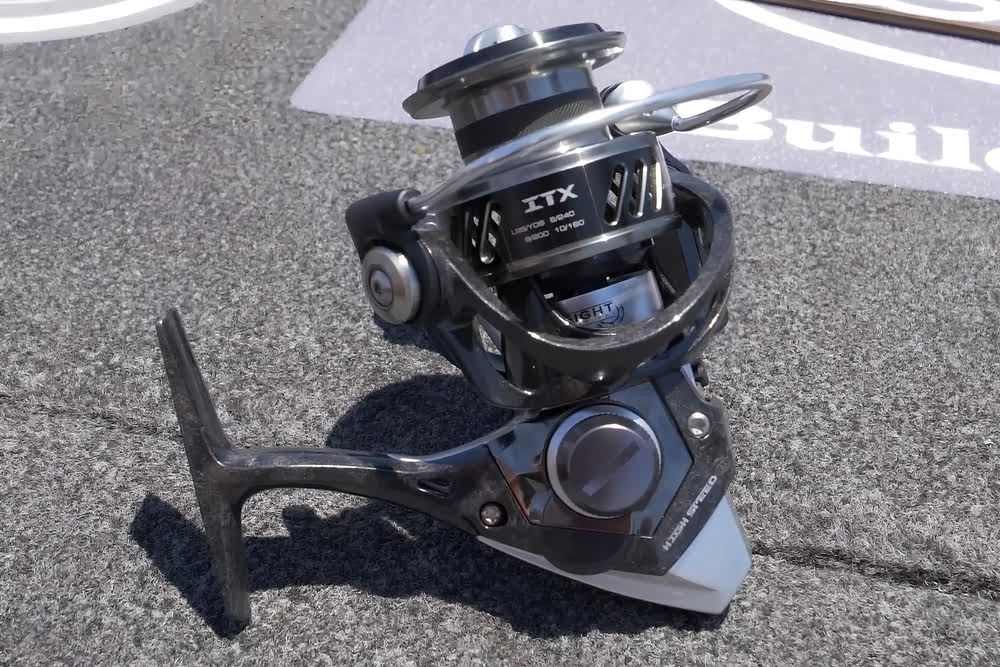 Sitting on the side of the road is the Okuma ITX Spinning Reel.