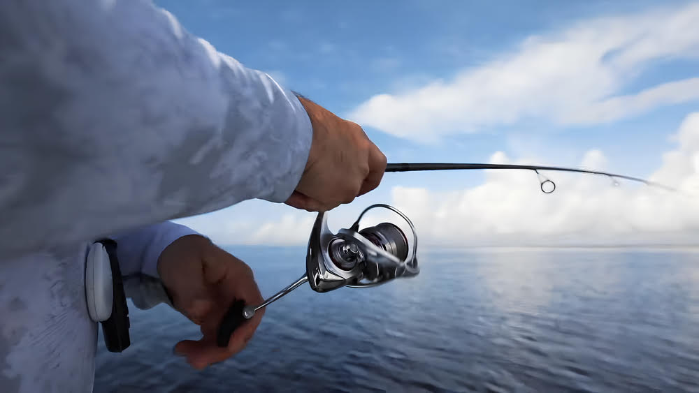 Tackle box with a Daiwa Procyon MQ LT Spinning Reel.