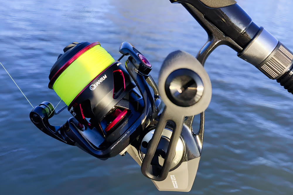 Quantum Smoke S3 Spinning Reel, on spinning rod.