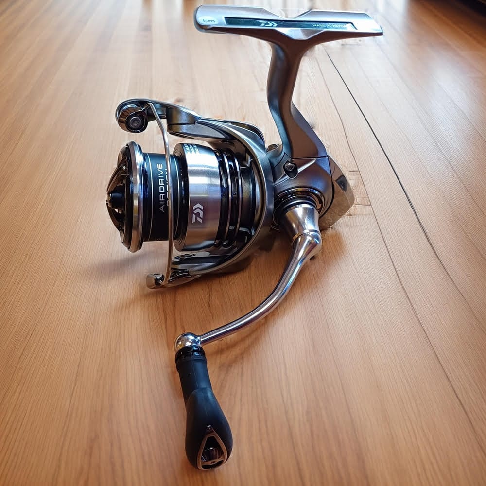 Daiwa Exceler LT on a table.
